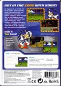 Sonic The Hedgehog Back Cover